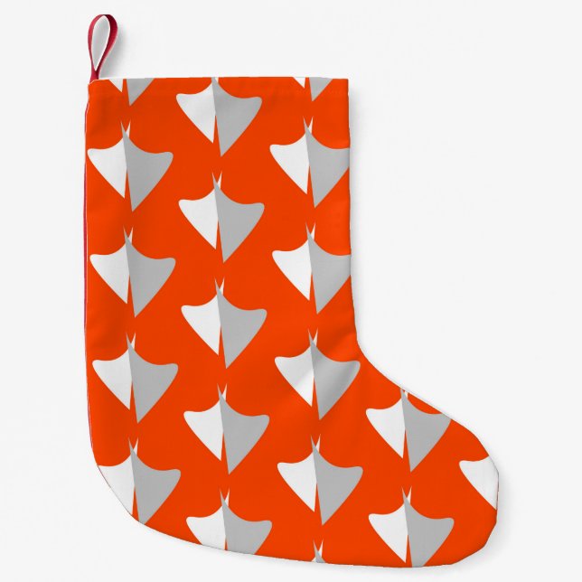 Calcetín Navideño Pequeño Retro geometric shapes with seamless patternabstra (Anverso)
