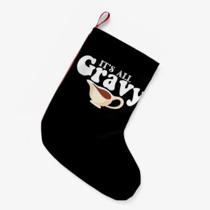 Calcetín Navideño Pequeño Retro Todo Es Salsa De Carne Bebé Vintage Otoño Dí