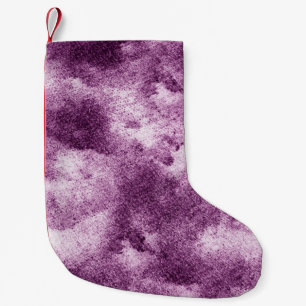 Calcetín Navideño Pequeño Ropa con estampado púrpura, abstracta, adornada, a