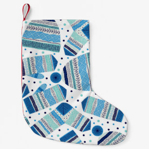 Calcetín Navideño Pequeño Ropa de invierno de punto: Acogedor patrón sin cos