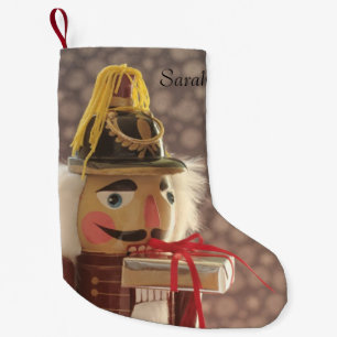 Calcetín Navideño Pequeño Ropa de nueces con regalo de plata