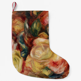 Calcetín Navideño Pequeño Rosas (1912) de Pierre-Auguste Renoir