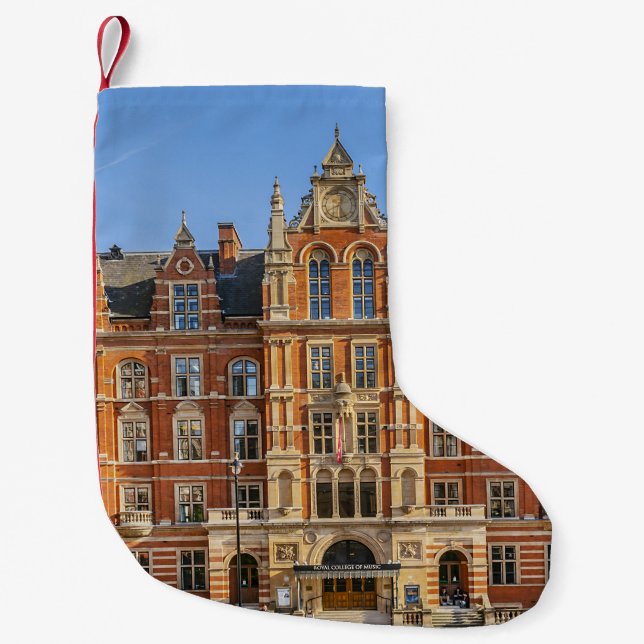 Calcetín Navideño Pequeño Royal College of Music: puesta de sol. (Anverso)