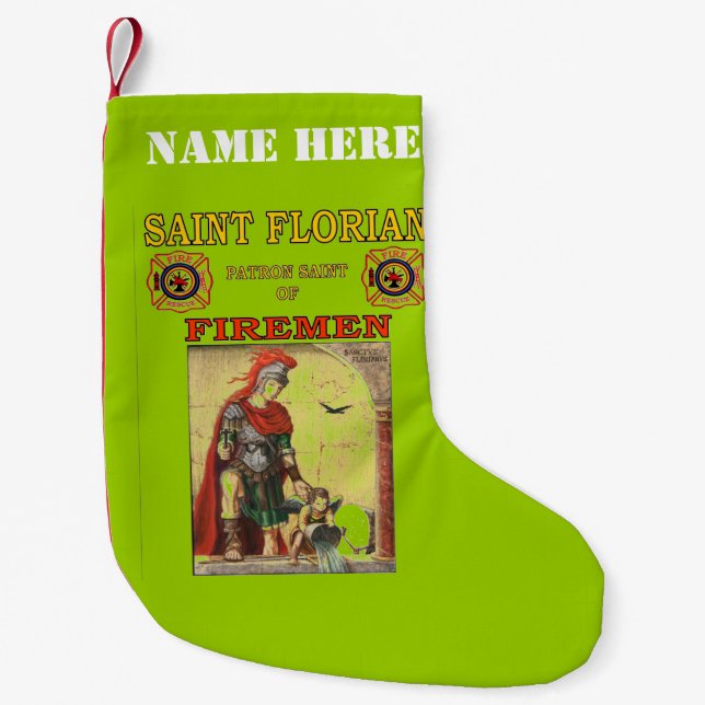 CALCETÍN NAVIDEÑO PEQUEÑO SAINT FLORIAN (Anverso)