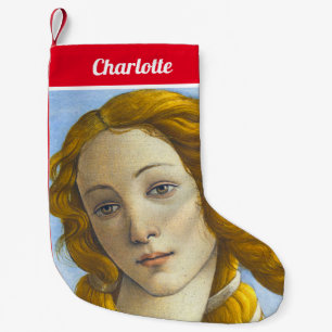 Calcetín Navideño Pequeño Sandro Botticelli - Nacimiento de los detalles de