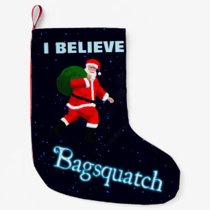 Calcetín Navideño Pequeño Santa Claus - Bagsquatch