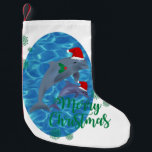 Calcetín Navideño Pequeño santa claus merry christmas delfines stock<br><div class="desc">"santa claus merry christmas delfines ",  "santa claus navidades delfines",  "santa navidades delfines",  "santa claus delfines",  "santa claus delfines",  "feliz navidad de delfines",  delfines,  "navidades delfines",  "delfines de la Navidad",  "animales de santa"</div>