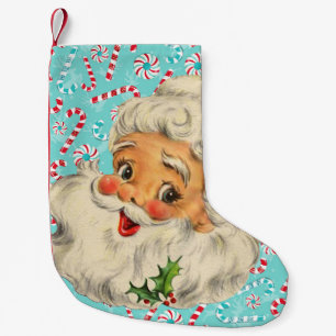 Calcetín Navideño Pequeño Santa con las hierbabuenas