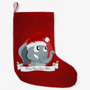 Calcetín Navideño Pequeño santa-elephant-02.png