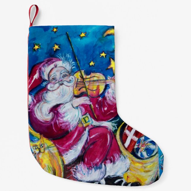 CALCETÍN NAVIDEÑO PEQUEÑO SANTA INSPIRADO (Anverso)