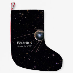 Calcetín Navideño Pequeño Satélite terrestre Sputnik 1