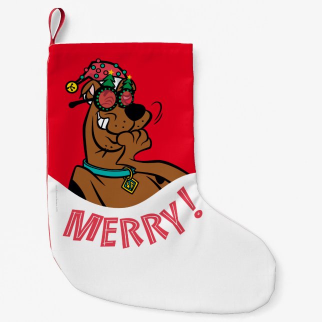 Calcetín Navideño Pequeño Scooby-Doo Merry Laughter (Anverso)