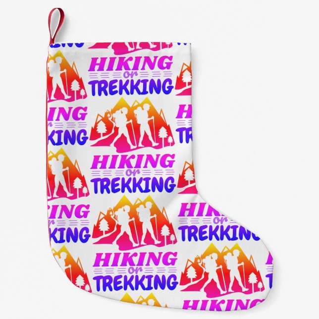 Calcetín Navideño Pequeño Senderismo o senderismo (Anverso)