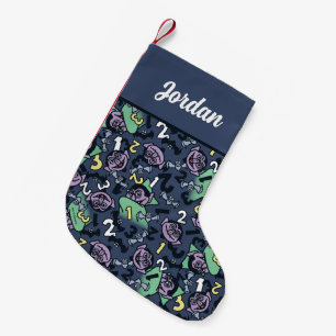 Calcetín Navideño Pequeño Sésamo Patrón de conde von Count Doodle