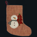 Calcetín Navideño Pequeño Sew Navidades - Navidades haciendo olas<br><div class="desc">Este "Steo Navidades" encajaría bien con una decoración primitiva o rústica de vacaciones.</div>