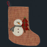 Calcetín Navideño Pequeño Sew Navidades - Navidades haciendo olas<br><div class="desc">Este "Steo Navidades" encajaría bien con una decoración primitiva o rústica de vacaciones.</div>