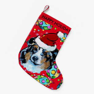 CALCETÍN NAVIDEÑO PEQUEÑO SHEPHERD AUSTRALIANO