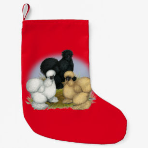 Calcetín Navideño Pequeño Silkie Trio