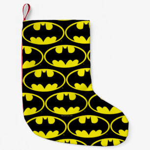 Calcetín Navideño Pequeño Símbolo de Batman   Logotipo del Óvalo de Bat