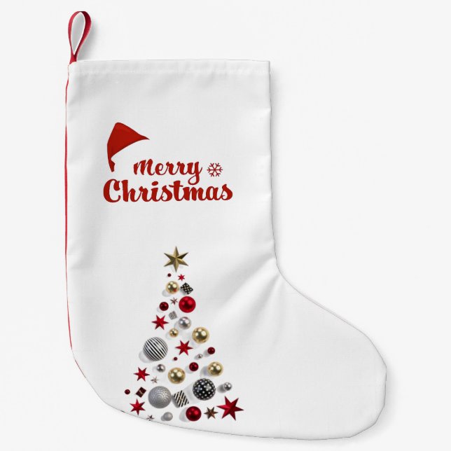 Calcetín Navideño Pequeño simple (Anverso)