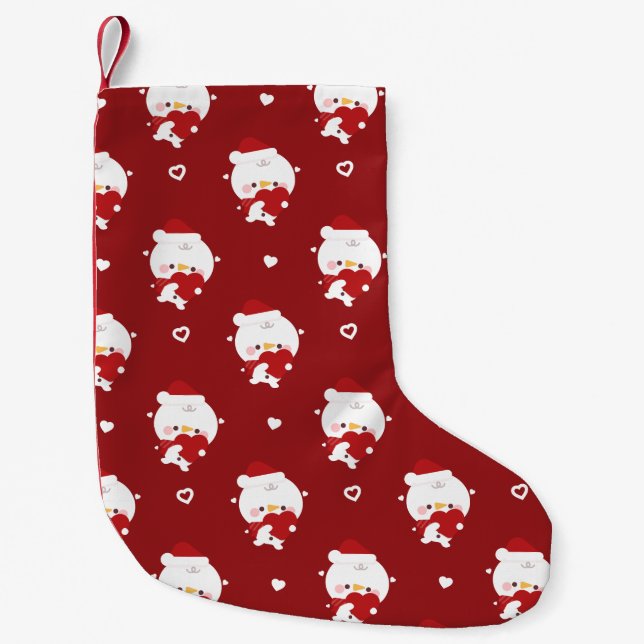 Calcetín Navideño Pequeño Simple Diversión pura Feliz Navidad (Anverso)