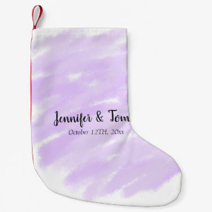 Calcetín Navideño Pequeño simple minimal añade tu nombre boda personalizada