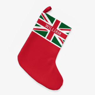 Calcetín Navideño Pequeño Sindicato de navidades Jack ~ Rojo, Verde y Blanco