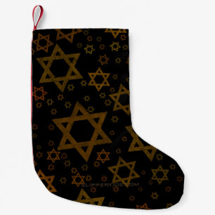 Calcetín Navideño Pequeño SlipperyJoe's Estrella David temática de Hanukkah