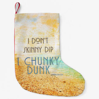 Calcetín Navideño Pequeño SlipperyJoe's warm idyllic beach scene campy skinn
