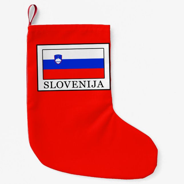 Calcetín Navideño Pequeño Slovenija (Anverso)