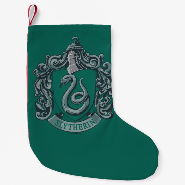 Calcetín Navideño Pequeño Slytherin | Vacaciones familiares (Anverso)