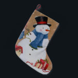 Calcetín Navideño Pequeño Snowman<br><div class="desc">Snowman</div>