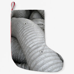 Calcetín Navideño Pequeño sofá de tela gris y negro