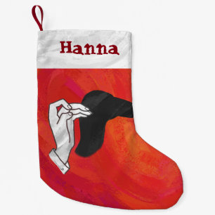 Calcetín Navideño Pequeño Sombra de ojos personalizada Camel Hand