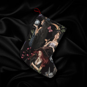 Calcetín Navideño Pequeño Somos las hijas de las brujas que no podrías quema