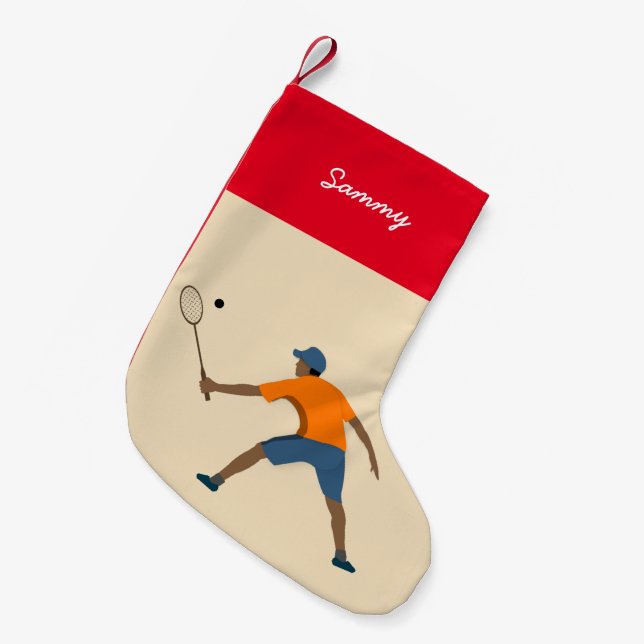 Calcetín Navideño Pequeño Squash (Frente (Colgado))