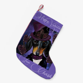 CALCETÍN NAVIDEÑO PEQUEÑO STEAMPUNK DACHSHUND