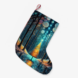 Calcetín Navideño Pequeño Sueño feriado irlandés 🎄 brillante árbol navideño