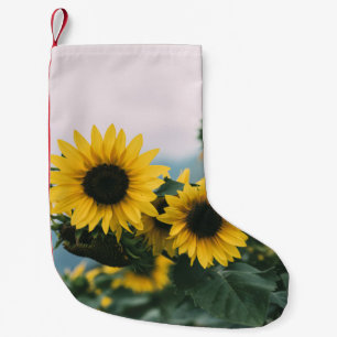 CALCETÍN NAVIDEÑO PEQUEÑO SUNDLOWERS AMARILLOS