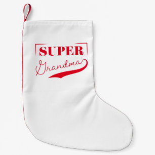 Calcetín Navideño Pequeño Super Abuela