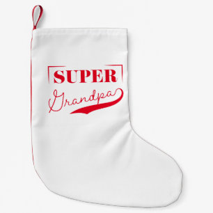 Calcetín Navideño Pequeño Super Abuelo