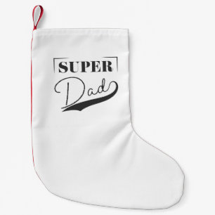 Calcetín Navideño Pequeño Super Papá