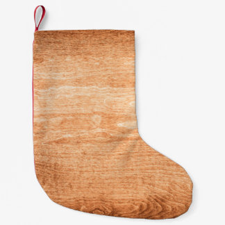 Calcetín Navideño Pequeño Superficie de fondo de textura de madera oscura co
