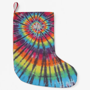 Calcetín Navideño Pequeño Swirl Tie Dye