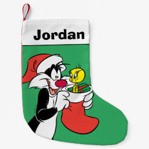Calcetín Navideño Pequeño SYLVESTER™ Cat con suspensión