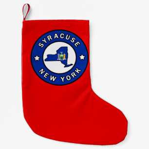 Calcetín Navideño Pequeño Syracuse Nueva York