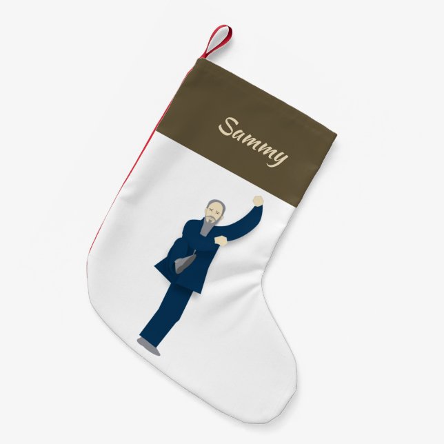 Calcetín Navideño Pequeño Tai Chi (Frente (Colgado))