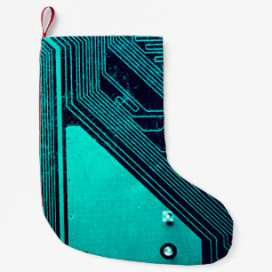 Calcetín Navideño Pequeño Tarjeta de circuitos. Tecnología electrónica de ha