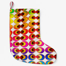 Calcetín Navideño Pequeño Tejidos psicodélicos