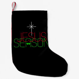 Calcetín Navideño Pequeño Temporada de Jesús